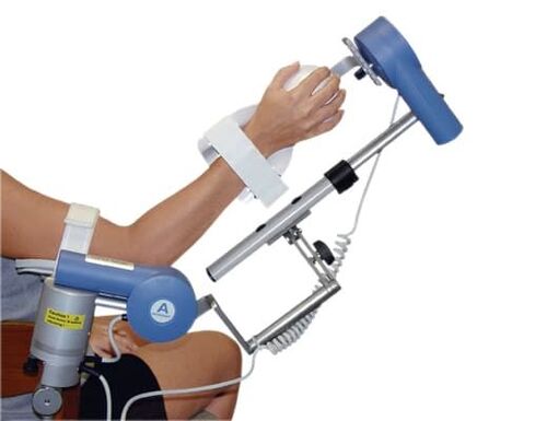 Mechanotherapy for arthrosis of the shoulder joint for the early recovery of muscles and ligaments